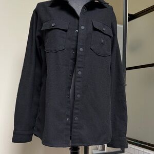 Roark Men's Black thick jacket flannel